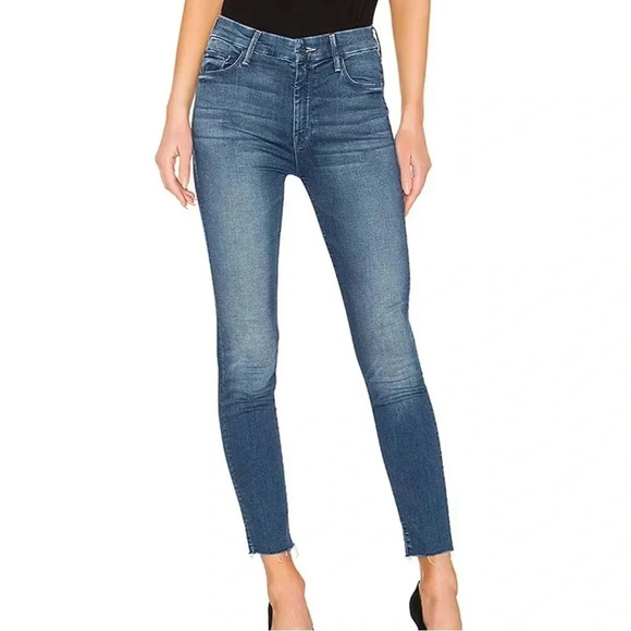 Mother High Wasted Looker Ankle Fray Jeans - Picture 1 of 9
